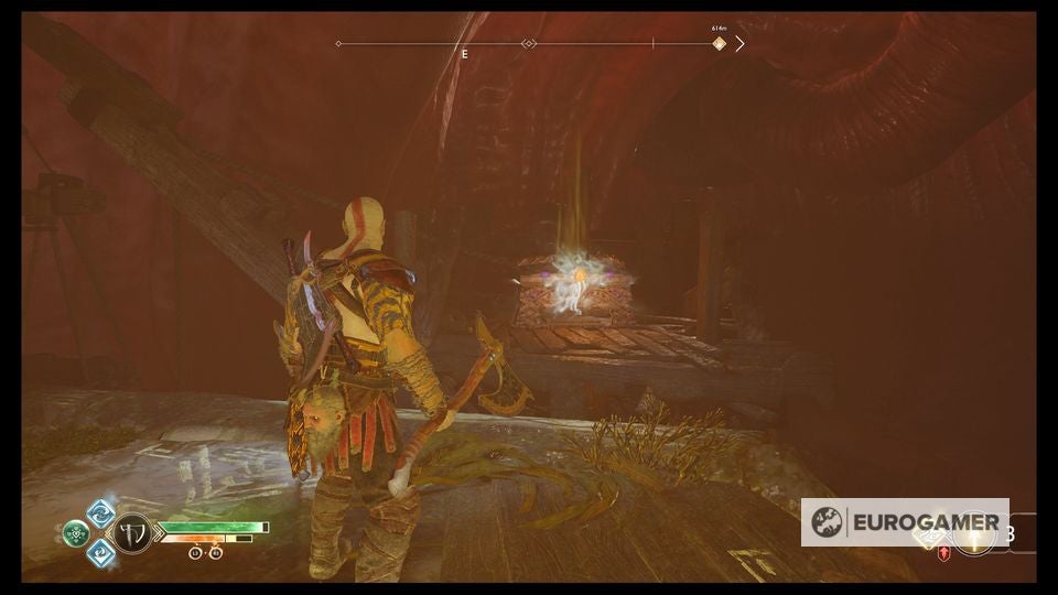 God of War Jotunheim in Reach, The Belly of the Beast puzzle solution